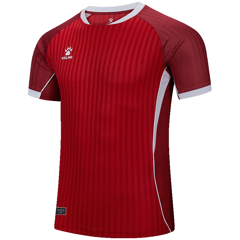 Kelme Men's Football Jersey Breathable Quick Drying Jersey Comprehensive Training Short Sleeved Top Customized Training Uniform