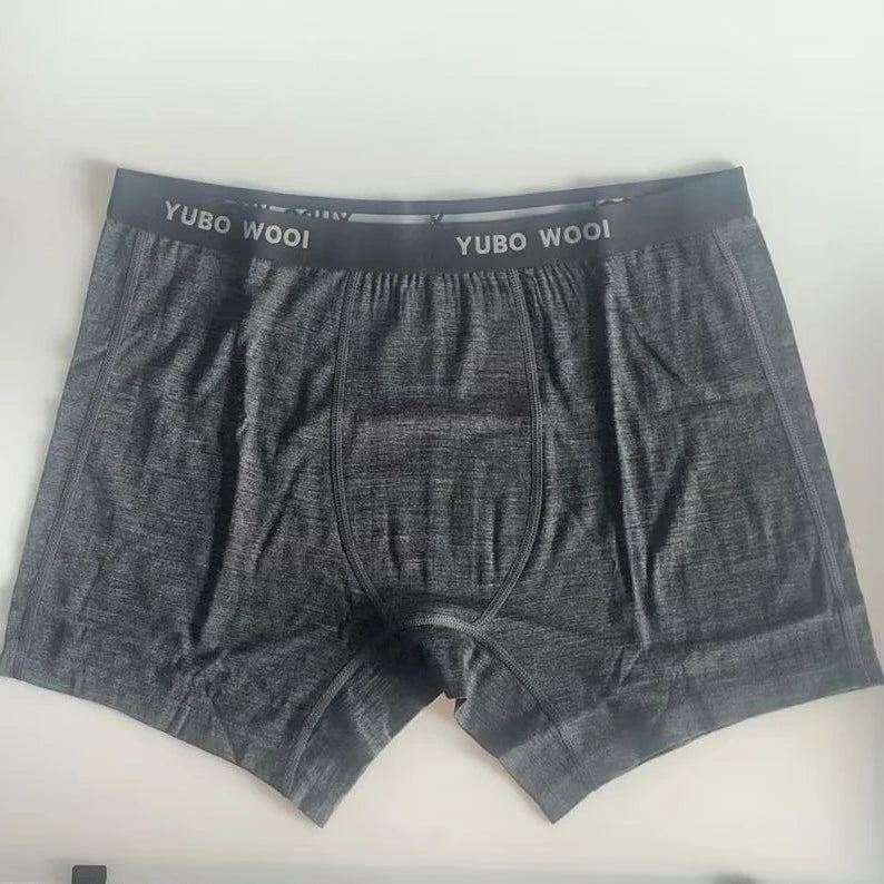Merino Wool Boxer Briefs Men Merino Wool Underwear Base Layer Merino Boxer Brief Underpants Soft Moisture Breathable Comfy