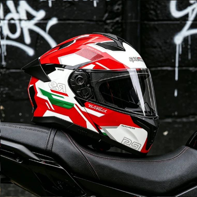 New Flip Up Motorcycle Helmet Dual Lens Sun Visor DOT Certified Bluetooth Compatible Unisex Adult Motorbike Full Face Helmet