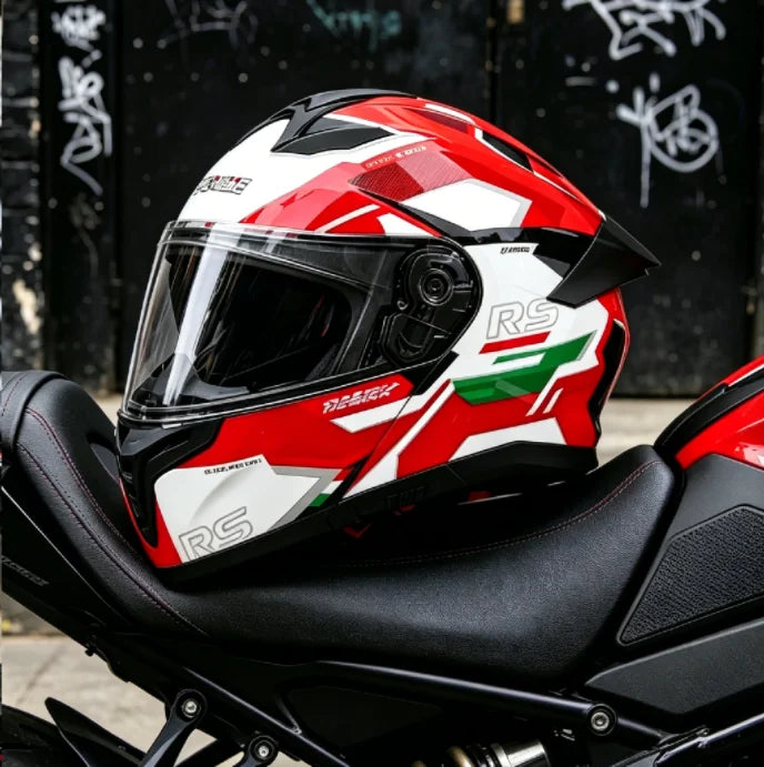 New Flip Up Motorcycle Helmet Dual Lens Sun Visor DOT Certified Bluetooth Compatible Unisex Adult Motorbike Full Face Helmet
