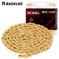 BUCKLOS MTB Road Bike Chain 8/9/10/11/12 Speed Bicycle Chains Universal EL/SL Road Bike Chain Gold/Silver Chains Bicycle Part