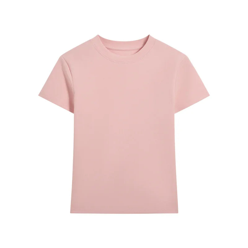 2025 Women's T-shirt Short Sleeve O-neck Cotton Loose Shirts for Women Korean Harajuku Streetwear Casual Spring Summer Top Tees