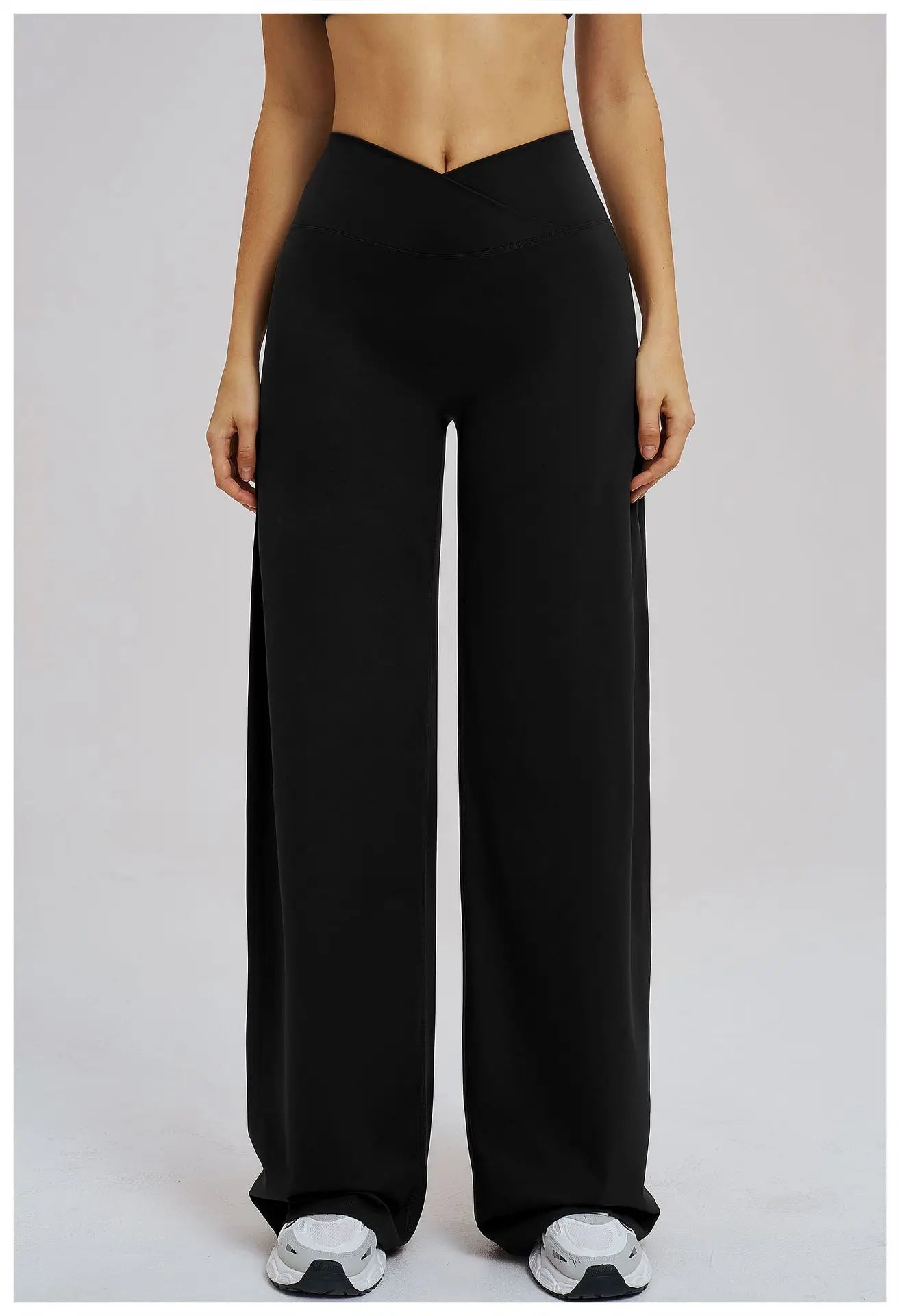 Yoga Flared Pants Women Sexy High Waist Wide Leg Pants Gym Fitness Bell Bottom Trousers Sports Flared Pants Latin Dance Trousers