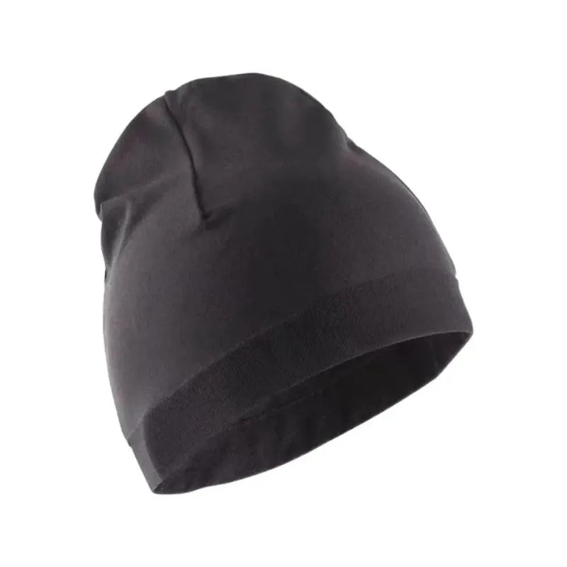 Skullcaps Winter Running Hats Classic Windproof Solid Color Sport Bonnet Breathable Warmer Sport Cap Running Winter Cycling