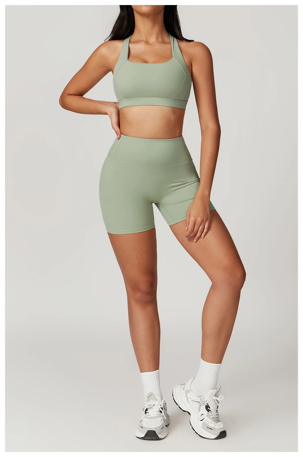 Women's Tracksuit 2PCS Fitness Suit Yoga Sets Sportswear Workout Sports Bra High Waist Leggings Gym Clothing Push Up Sports Suit