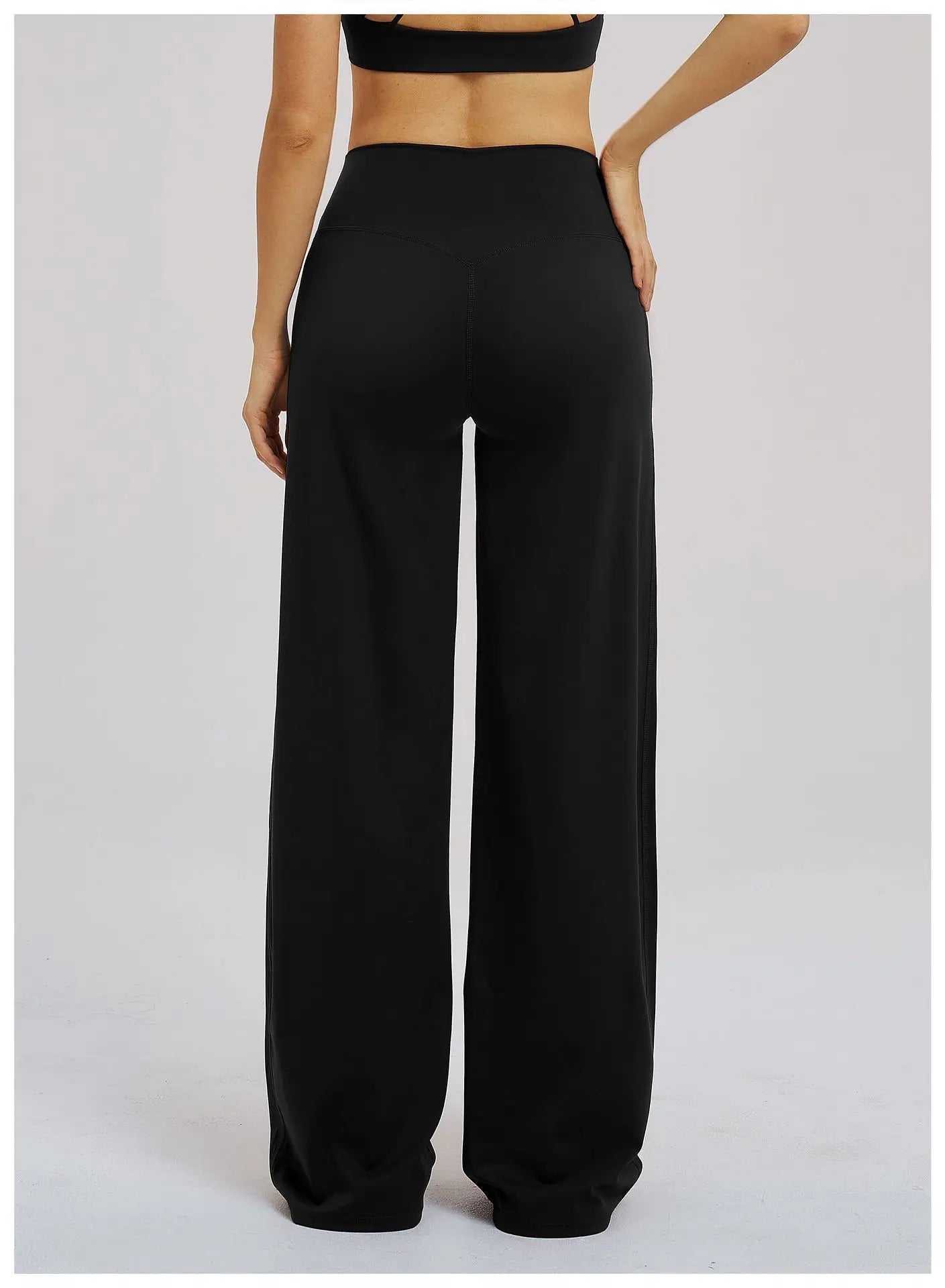 Yoga Flared Pants Women Sexy High Waist Wide Leg Pants Gym Fitness Bell Bottom Trousers Sports Flared Pants Latin Dance Trousers