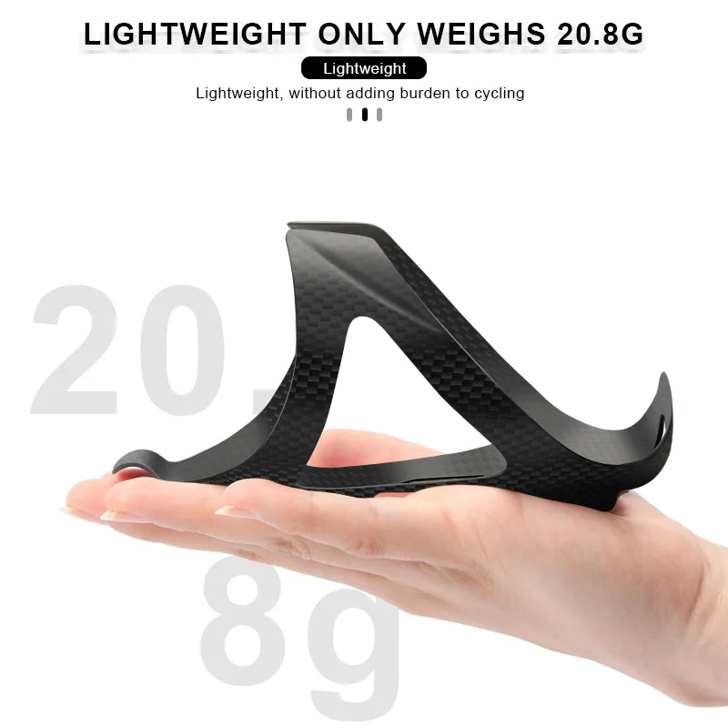 RIDERACE Bicycle Bottle Holder 3K Full Carbon Fiber Super Light For Road Cycling Mountain Bike Water Bottles Cage Holder Matte