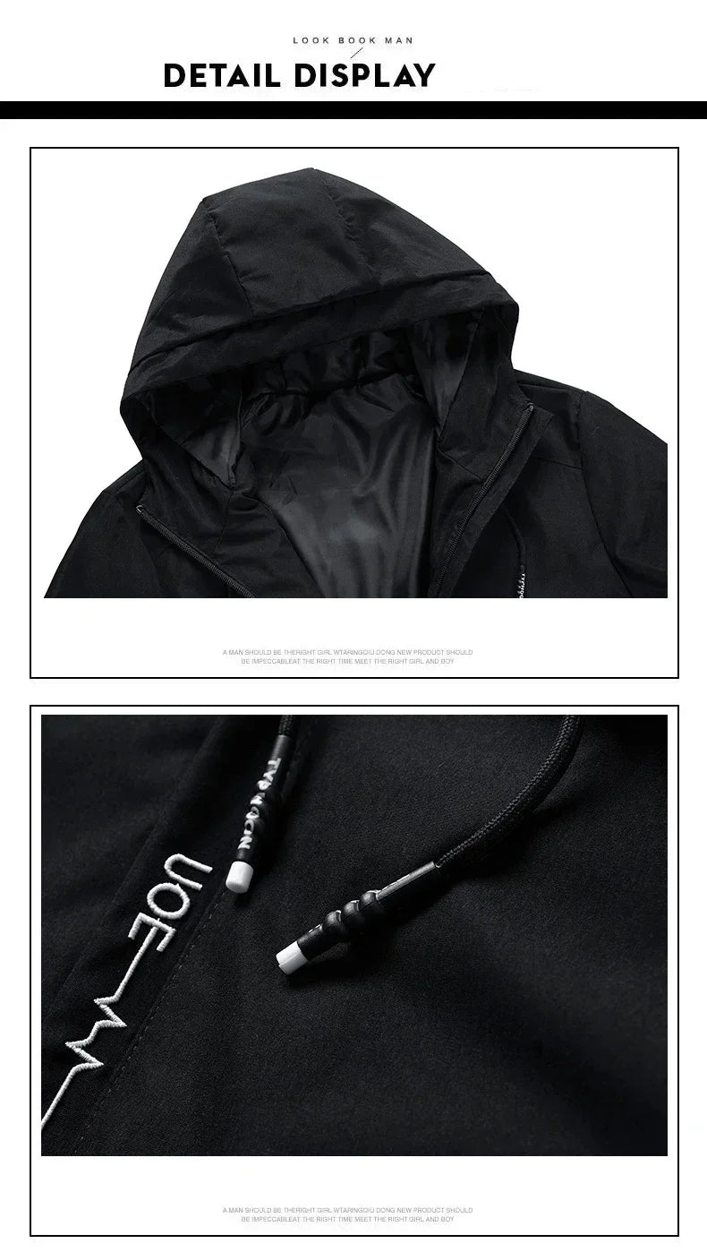New men's printed outdoor sports jackets for the autumn and winter of 2026. Men's windproof fashionable casual jackets. Men's ja