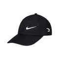 Nike 3Brand logo print breathable casual sports versatile nylon baseball cap, unisex couple's style, solid black N32533077GS-001