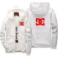 New men's hooded jacket, fashionable for outdoor use, windproof and waterproof, with zipper design, casual sports jacket