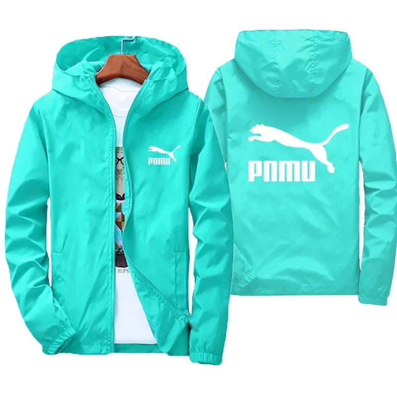 2026 New Men's Spring Autumn Windproof Sunscreen Coat Hooded Long Sleeve Thin Jacket Outdoor Fashion Trend Daily Outerwear