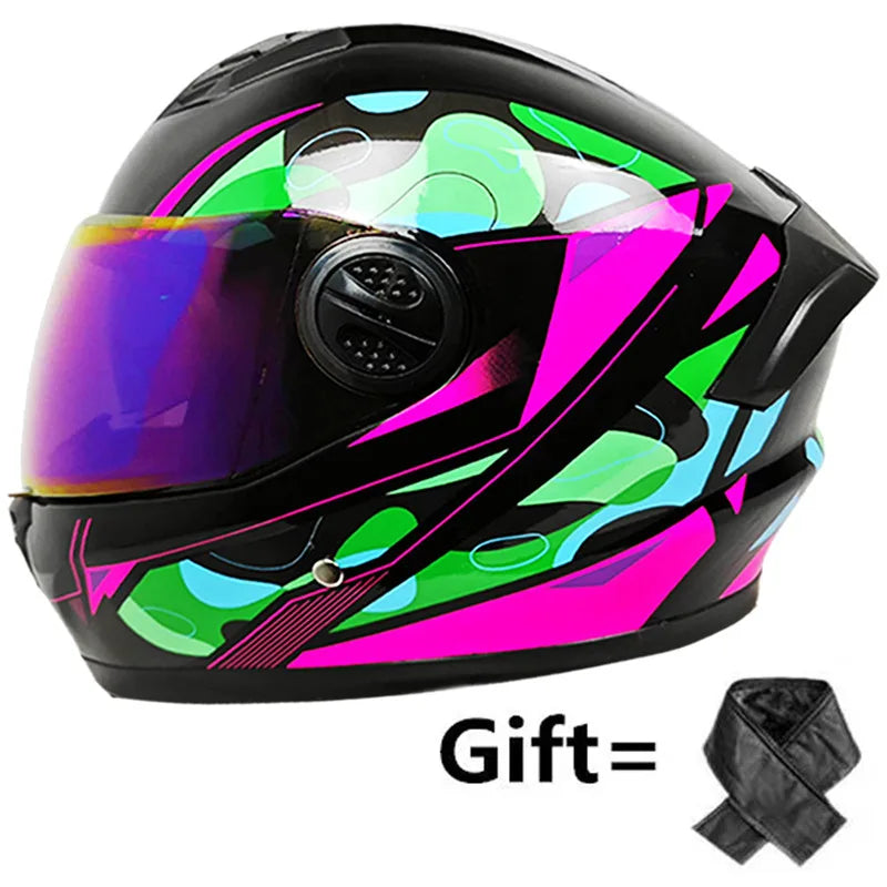 Motorcycle Helmet Casco Moto Motorbike Double Lenses Full Face Helmet Motorcycling Racing Helmet Casco Moto Casque