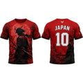Japanese Style Print Football Jersey Summer Breathable And Quick-drying Football Training Uniform Unisex O-neck Streetwear Top