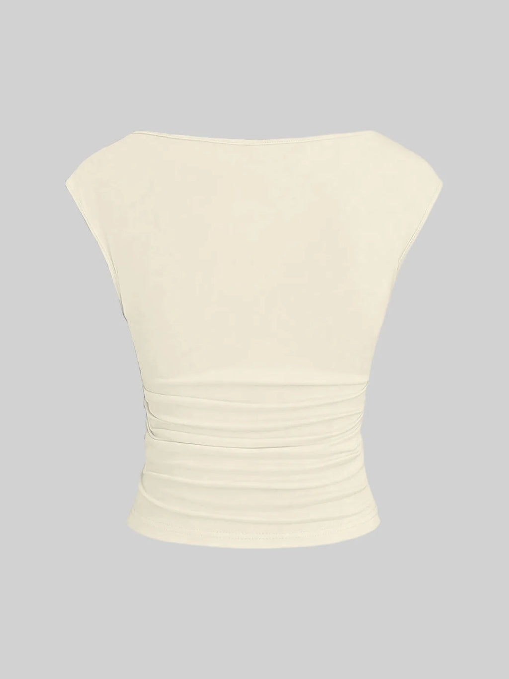 Sleeveless Pleated Tanks T-shirts Women Solid Vintage Crop Tops Sexy Kpop Tees Tshirts Gothic Harajuku Cheap Clothes Woman