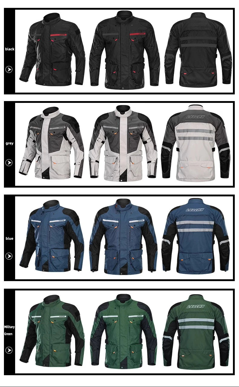 LYSCHY Motocross Jacket Pants Winter Warm Waterproof Motorcycle Riding Jacket Men Women Outdoor Off-Road Motorbike Rally Jacket