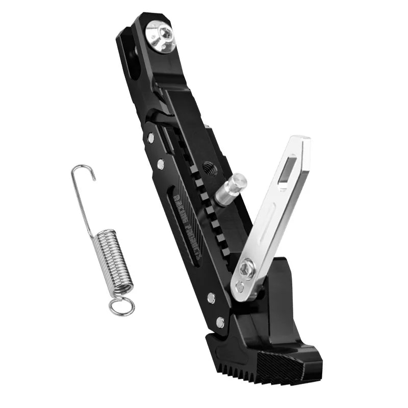 Universal Motorcycle CNC Kickstand Side Support Kick Bracket Foot Stand Adjustable Side Tripod Alloy Motorbike Parking Kickstand