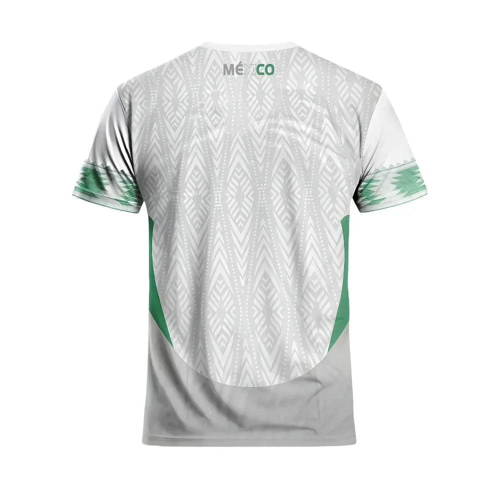 Mexico 3D Printed Football Jersey T-shirts 2025 Summer Men's Women's Same Quick-drying Tees Outdoor Sports Tops Training Clothes