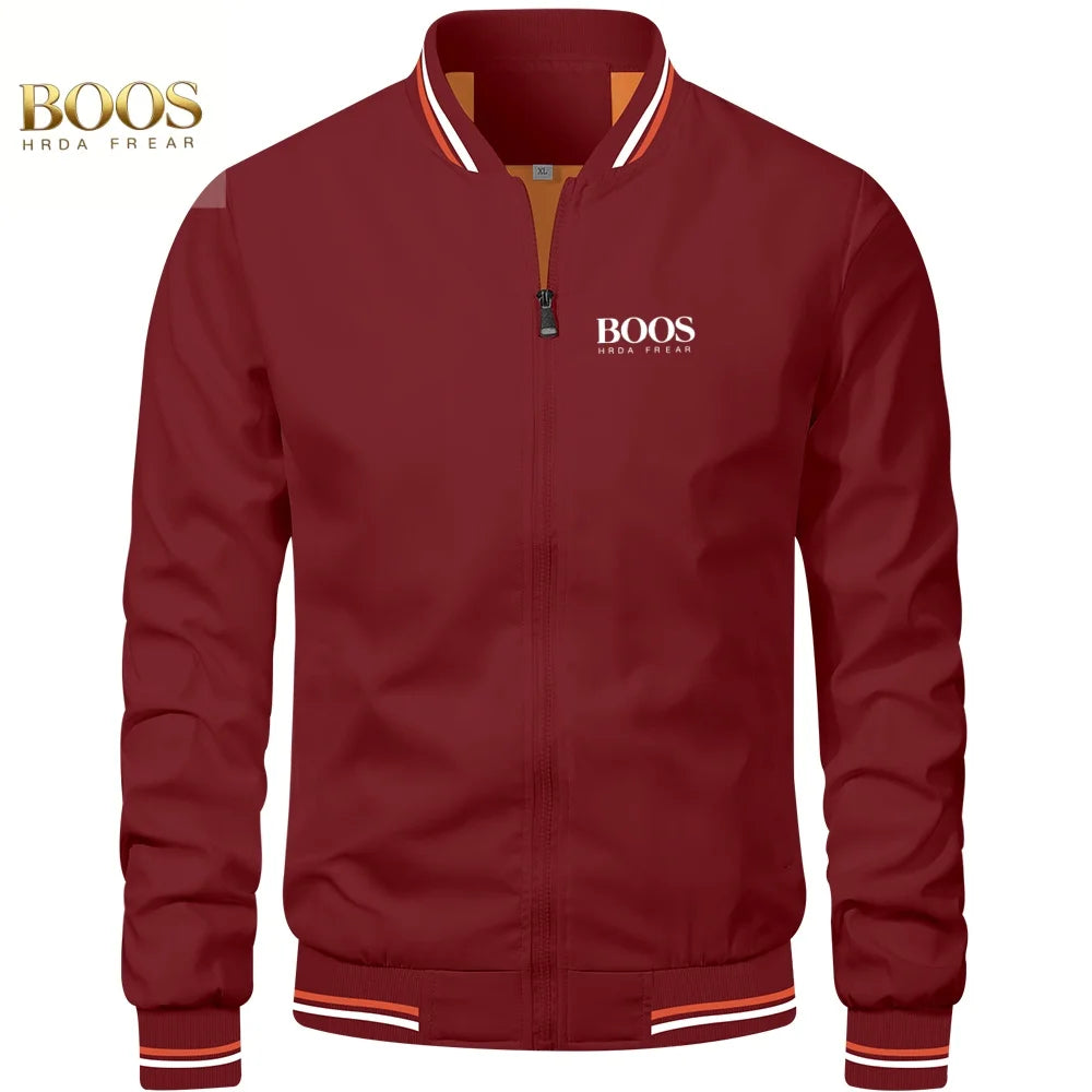 2026 high-quality crossover jacket, fashionable men's spring and autumn new European and American casual fashion jacket, top