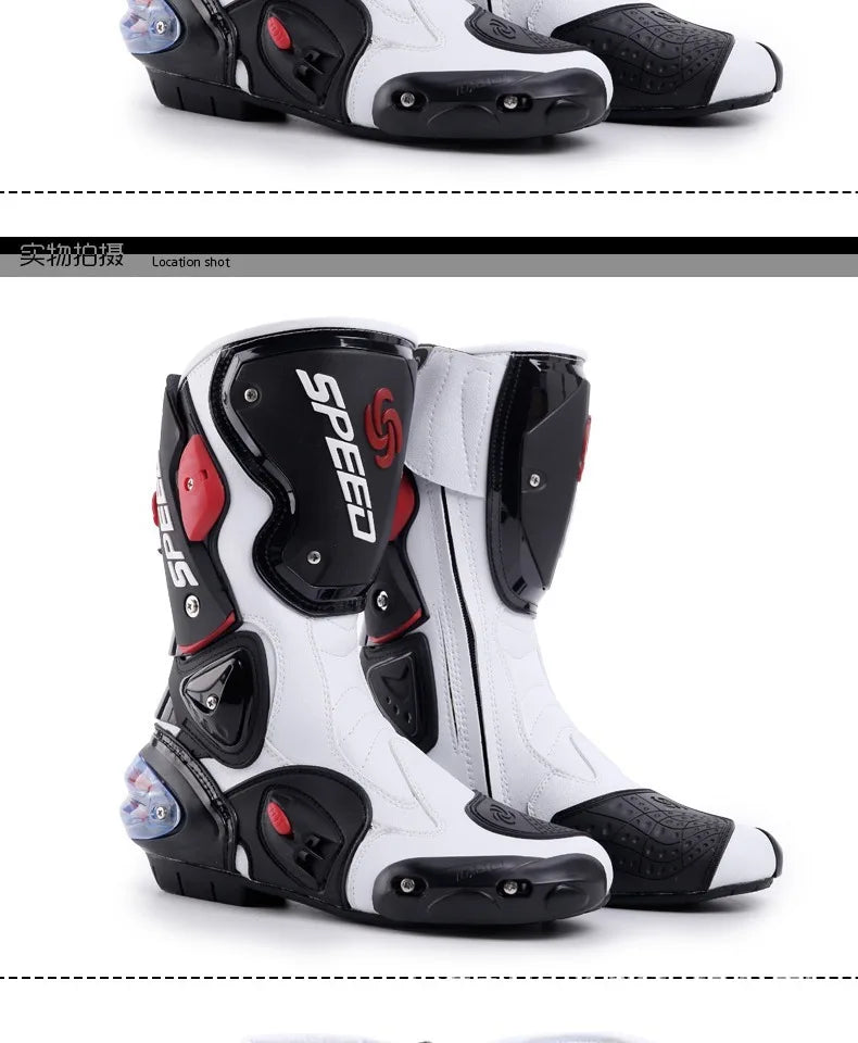 Motorcycle Boots Men Anti-slip Motorcyclist Shoes Adventure Touring Motocross MTB Dirt Bike Boots Motorcycle Accessories