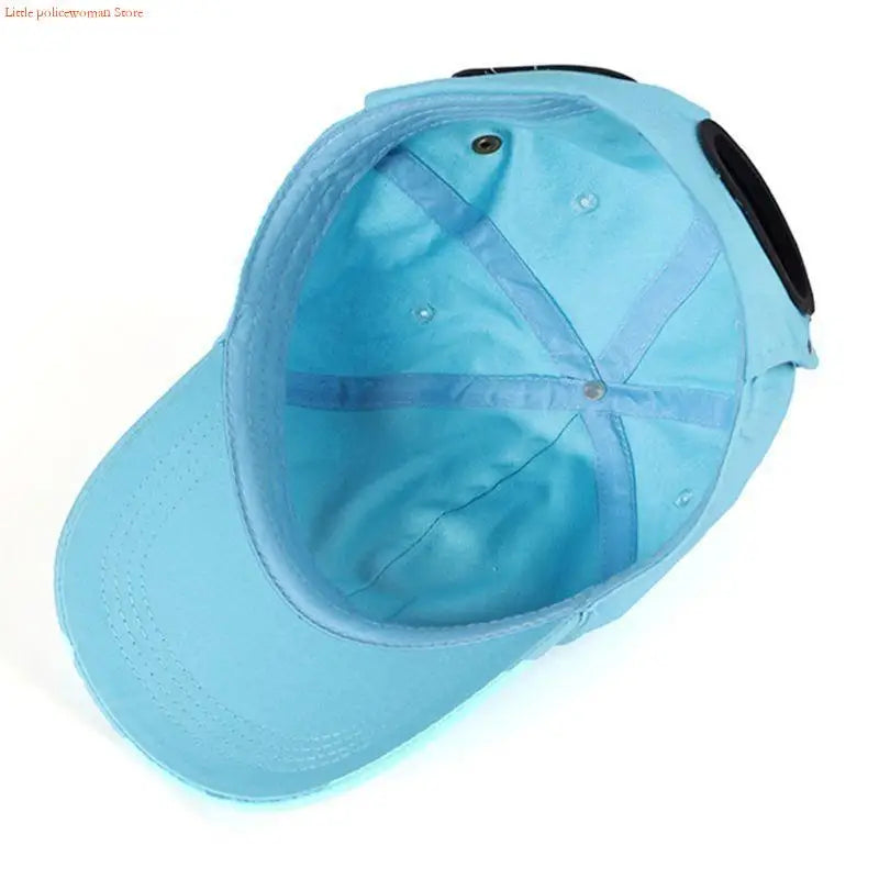 F92D Baseball Hat For Men Hip Hop Hats Curved Visor Baseball Hat with Goggles