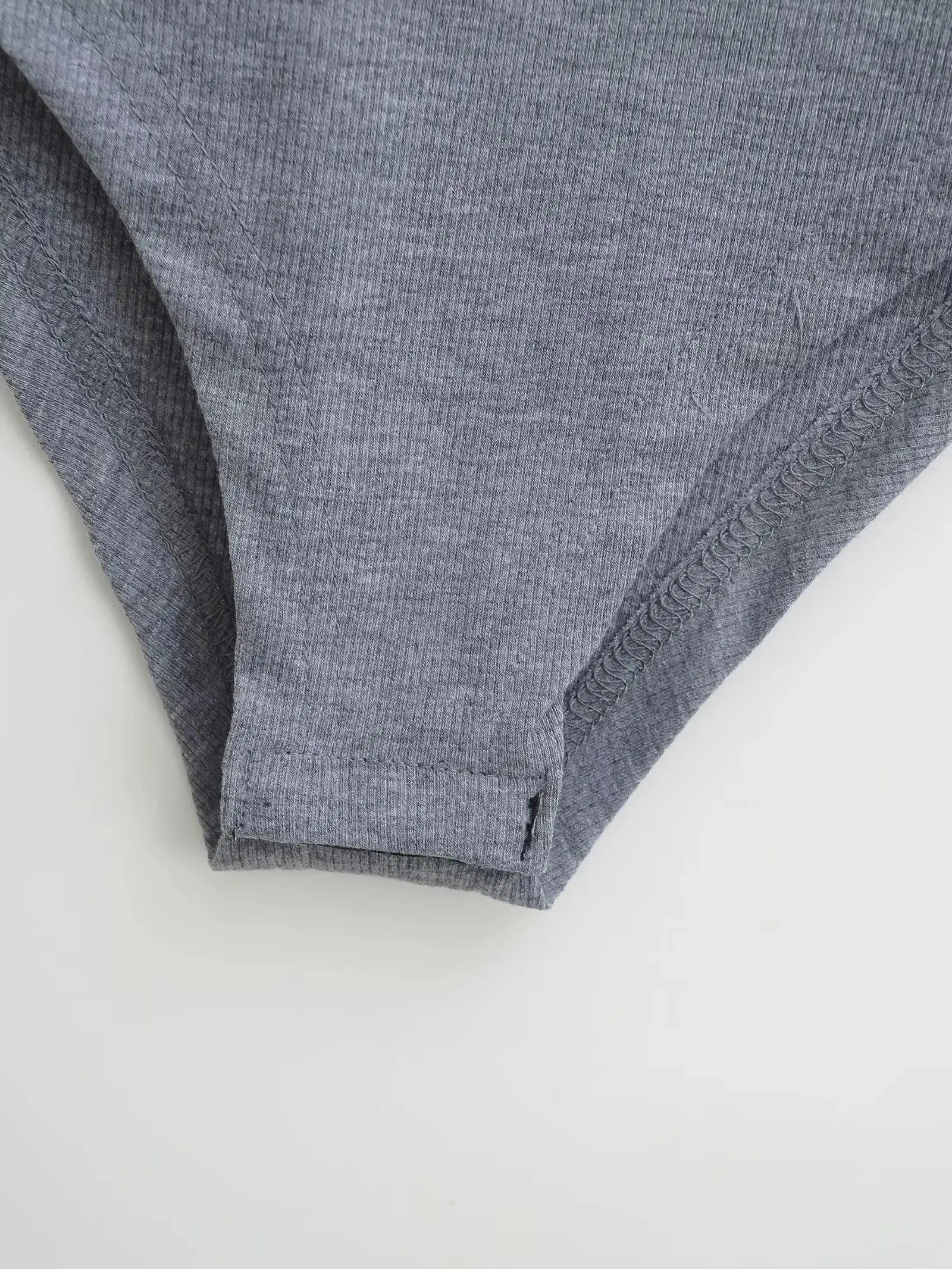 Women Short Sleeve Square Collar Bodysuits Summer Rib Knitted Elastic Slim Top Jumpsuits Solid Color