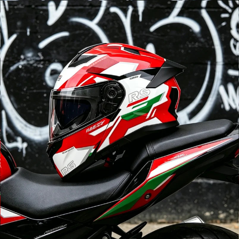 New Flip Up Motorcycle Helmet Dual Lens Sun Visor DOT Certified Bluetooth Compatible Unisex Adult Motorbike Full Face Helmet