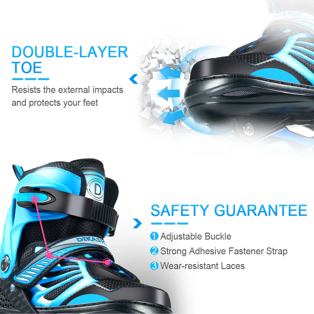 Outdoor Sports Skates Roller Inline Adjustable Children Tracer For Kids Boys Girls blade Illuminating Wheels Roller Skates Shoes