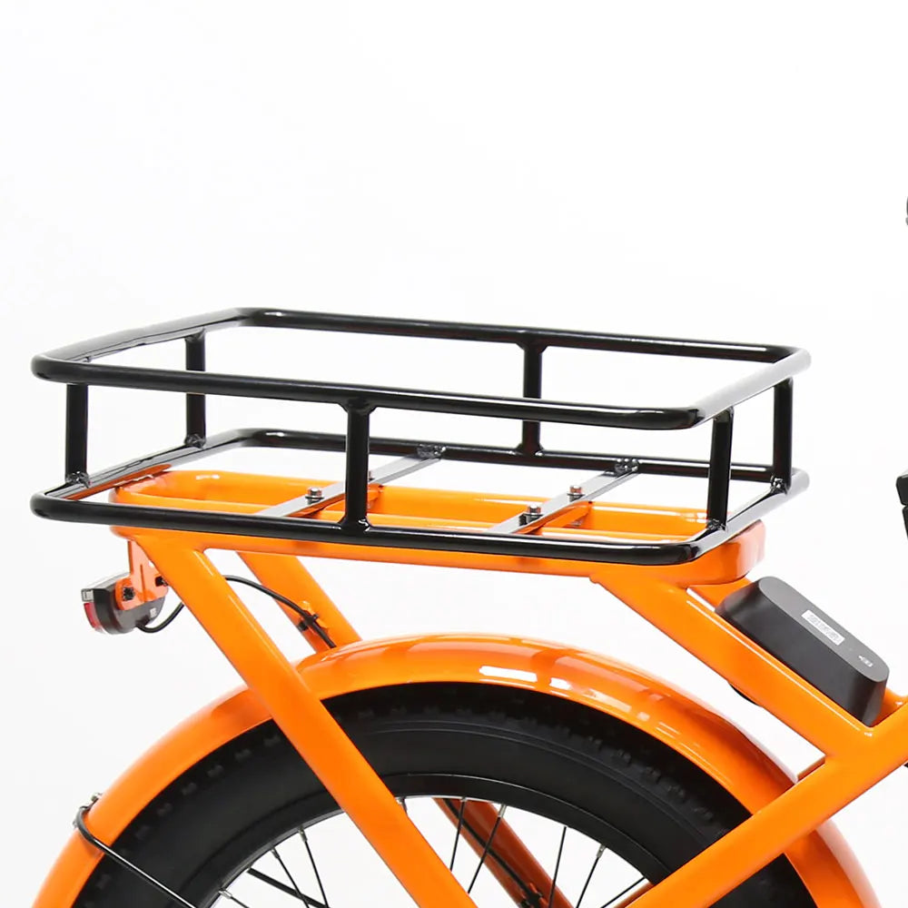 TXED Food Delivery Bicycle 20 Inch Electric Cargo Bike 48V 500W Lithium Battery Family Bike for Long Range Travel Cargo Bike