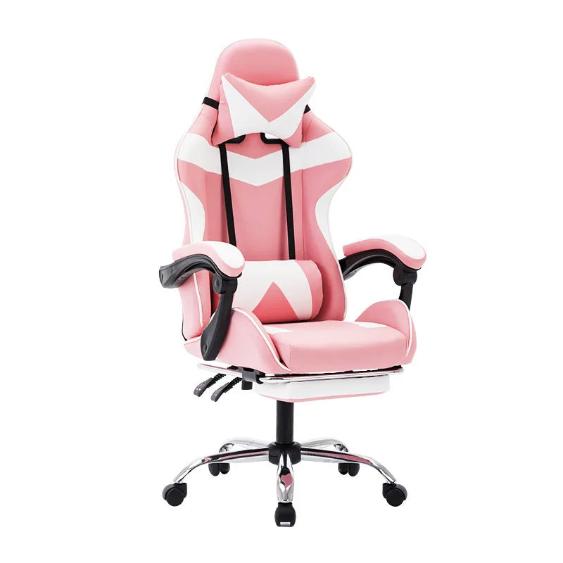 Luxury Adjustable Ergonomic Gaming Chair with Footrest Rotating Computer Chair for Esports PC Gamers Office Work High Back