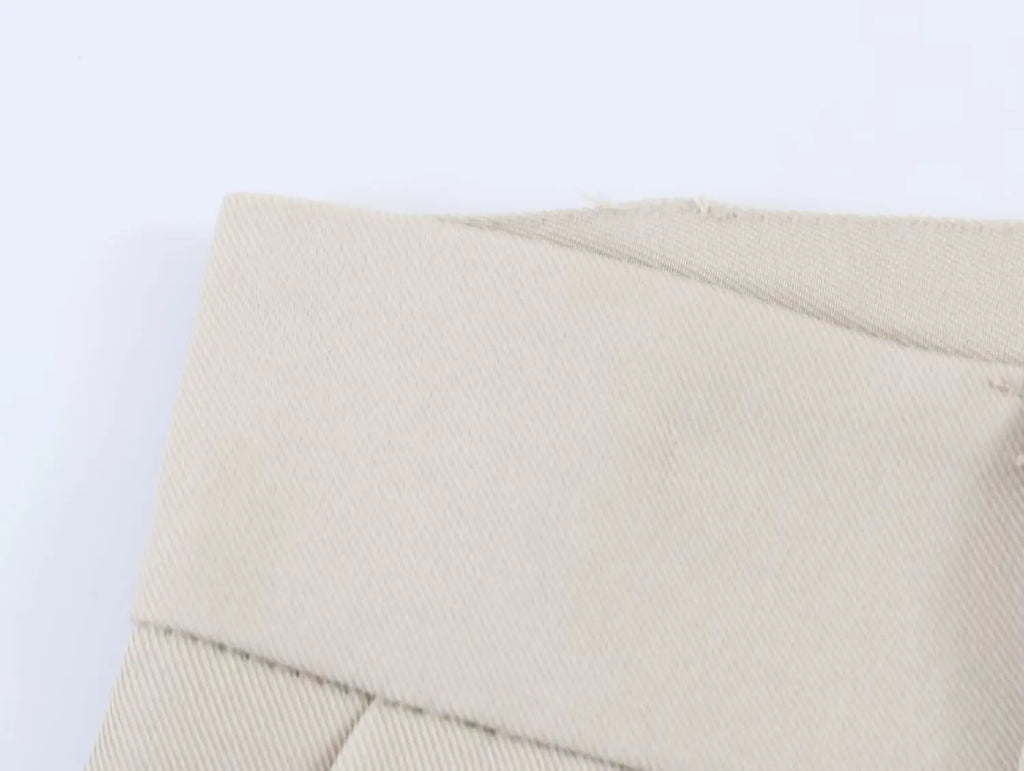 European and American style 2026 new double-button straight suit jacket with shoulder pads + pleated straight trousers suit