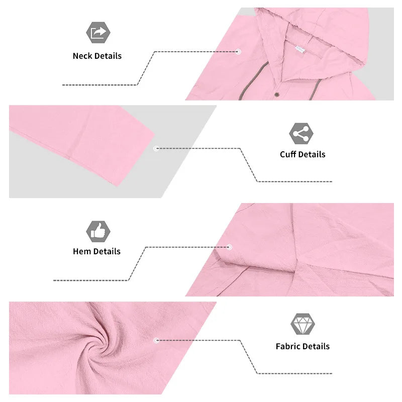 Men's Linen Long-Sleeved Shirt And Pants Set Breathable Outdoor Leisure Hiking Beach Sports Clothing for Spring Summer Autumn