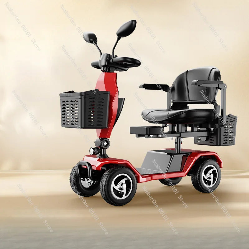 New elderly scooter four-wheeled adult electric vehicle foldable scooter small
