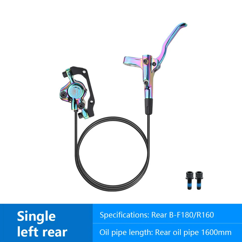MT200 Bike Hydraulic Disc Brake MTB Brake BL BR 800/1600mm Bicycle Brake 2 Piston 3 Finger Steel Lever Bike Parts Upgrade