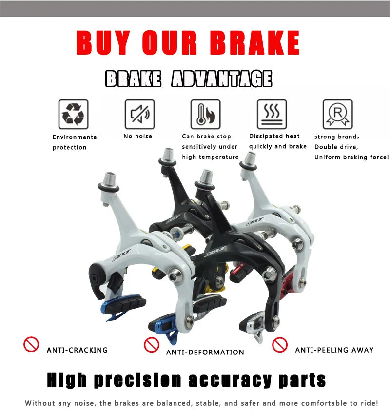 700c*23/25c Bicycle Side Pull Brake C Calipers Rim Brake 47-57MM Urban Fixed Gear Bike Road Parts