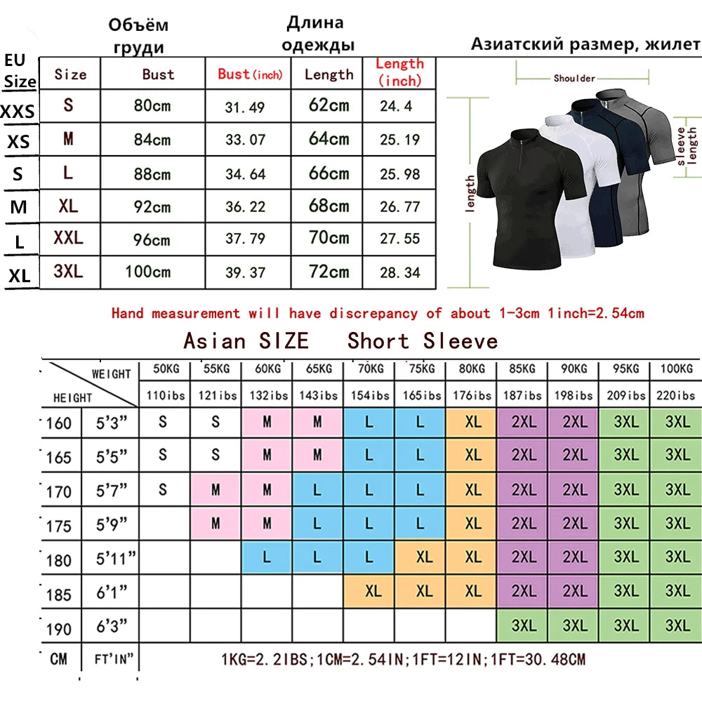 2025 Men's Bat Print Compression Shirt Quick Dry T-Shirt Gym Running Jersey Breathable Short Sleeve S-3XL