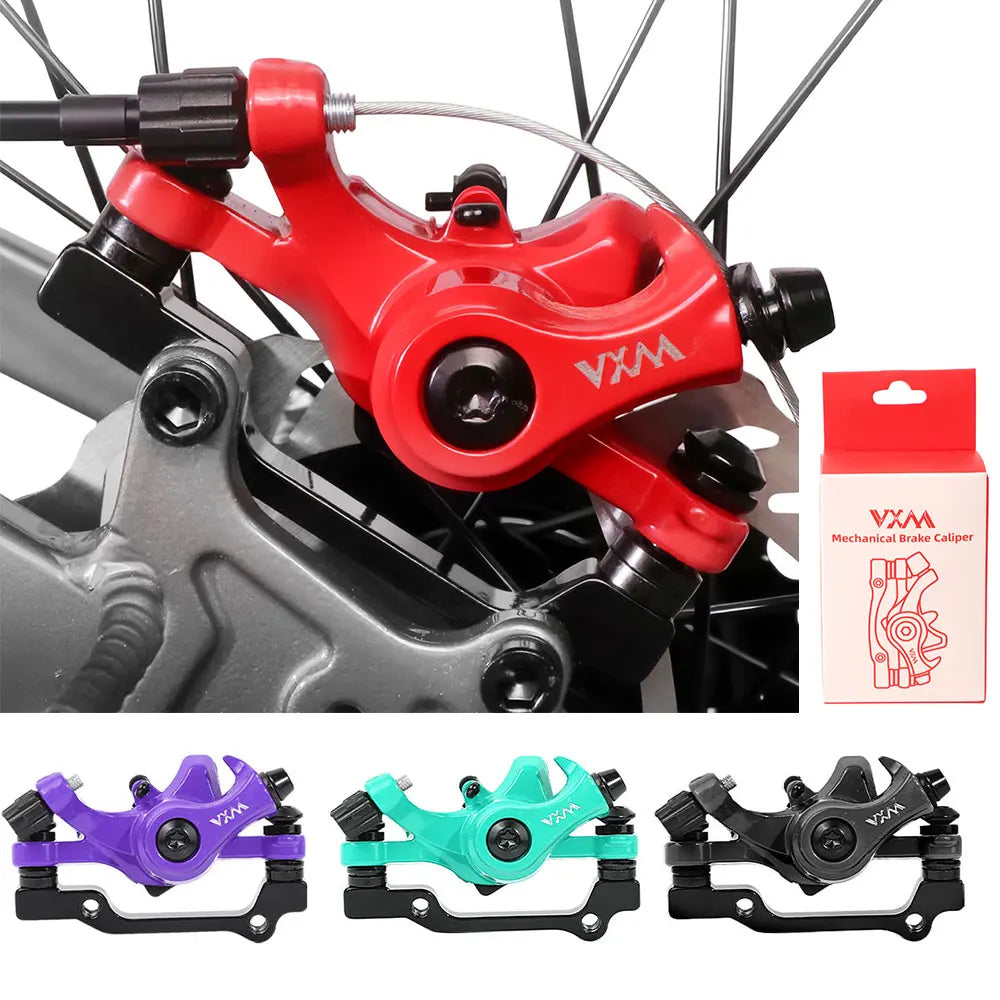 VXM Premium Bike Mechanical Disc Brake Caliper Bicycle Front and Rear 160mm 180mm 140mm Line Pull Brake Rotor Calipers Component