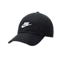 Nike Letter Micro-Logo Cotton Baseball Cap, Unisex Couple Style, Black Fb5368-011