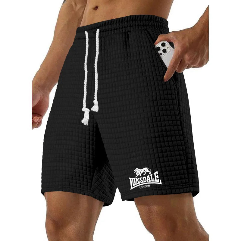 LONSDALE printed men's summer casual cool and breathable basketball shorts for outdoor sports and beach wear. Available in multi