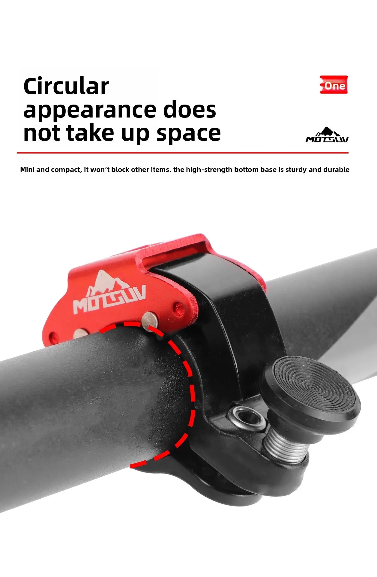 Aluminum alloy hidden bicycle bell ring, crisp bell, horn, outdoor cycling mountain bike bell
