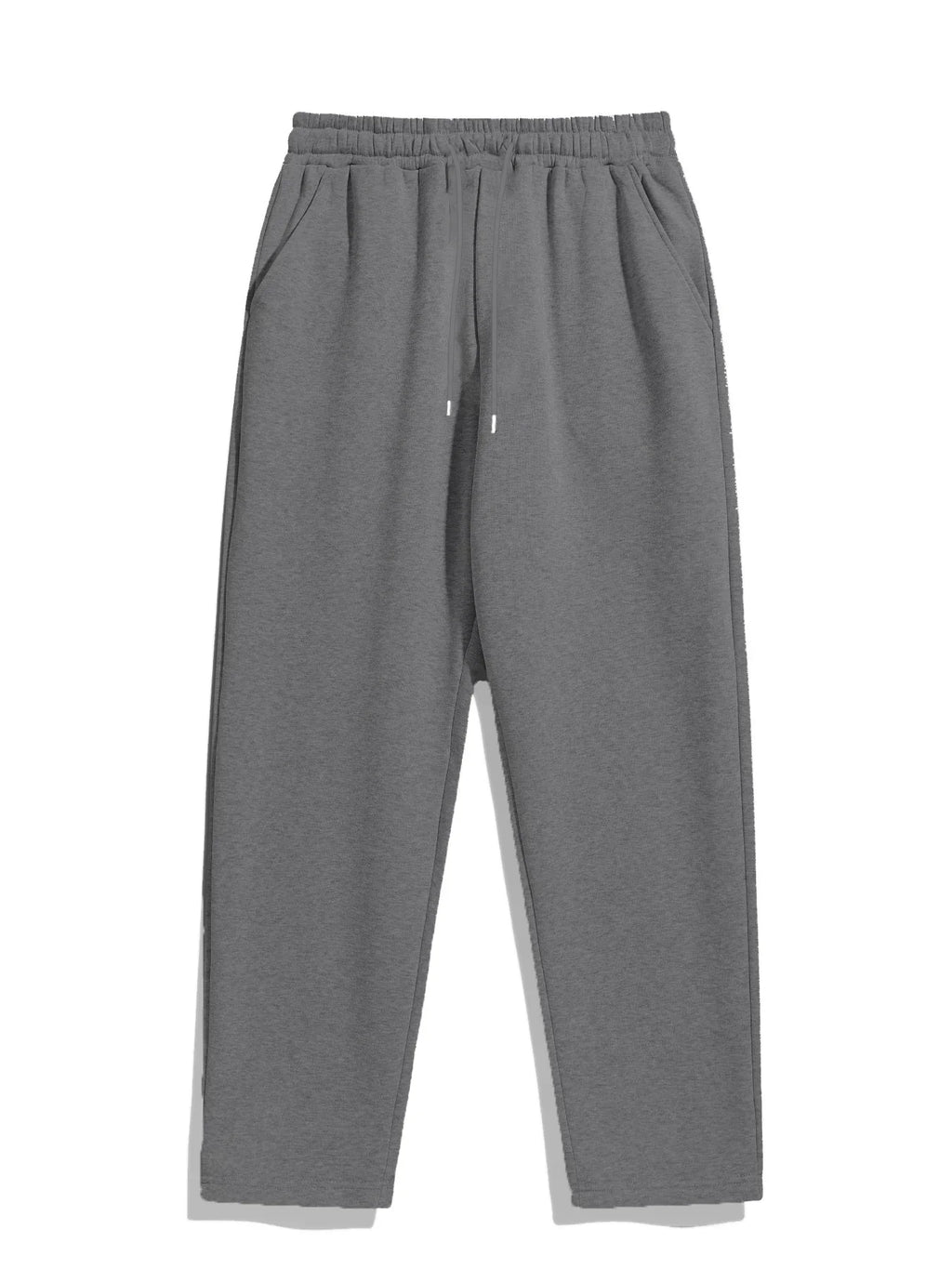 2026 New Cross-Border Autumn/Winter Cargo Pants, Solid Color, High Waist, Slimming Design, Pockets, Straight Leg, Wide Leg, Loos