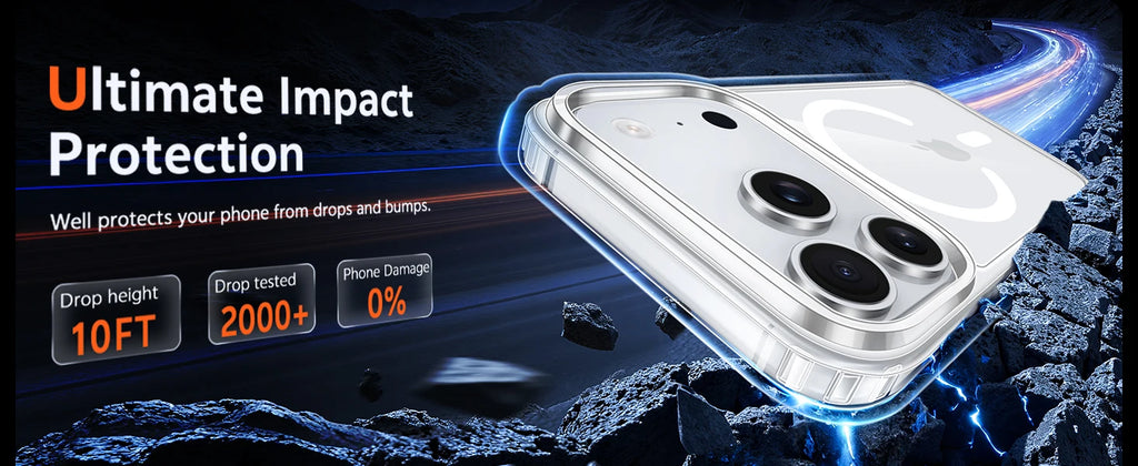 Original Magnetic Transparent Phone Case, Silicone Case for iPhone 17 Air 16 15 14 13 Pro Max Plus 16E Magsafe