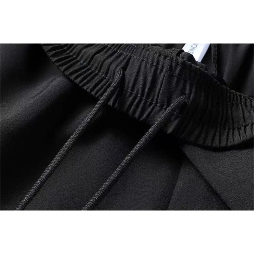 Men's Summer Beach Short Pants Sports Casual Shorts Ultra-thin Ice Silk Quick Dry Male Zipper Loose Gym Sweatpant Jogging Shorts