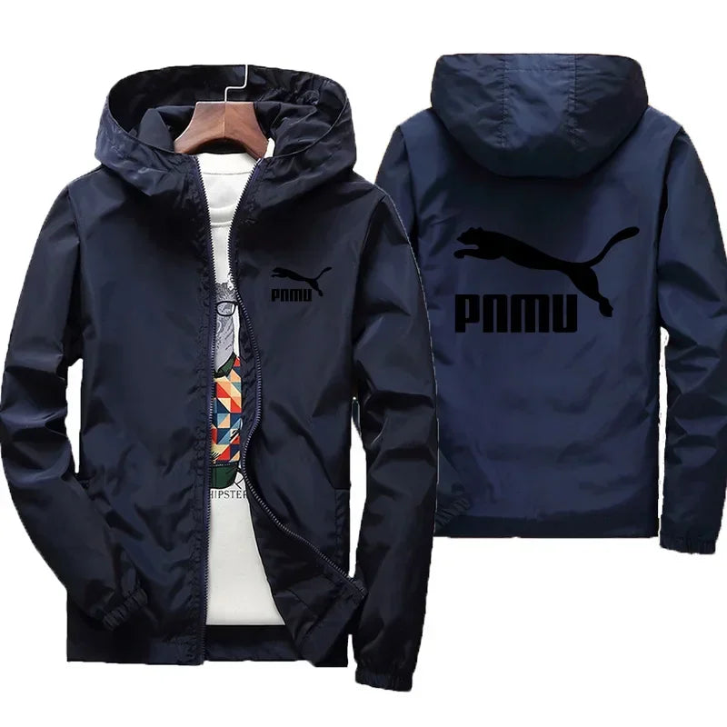 2026 New Men's Spring Autumn Windproof Sunscreen Coat Hooded Long Sleeve Thin Jacket Outdoor Fashion Trend Daily Outerwear