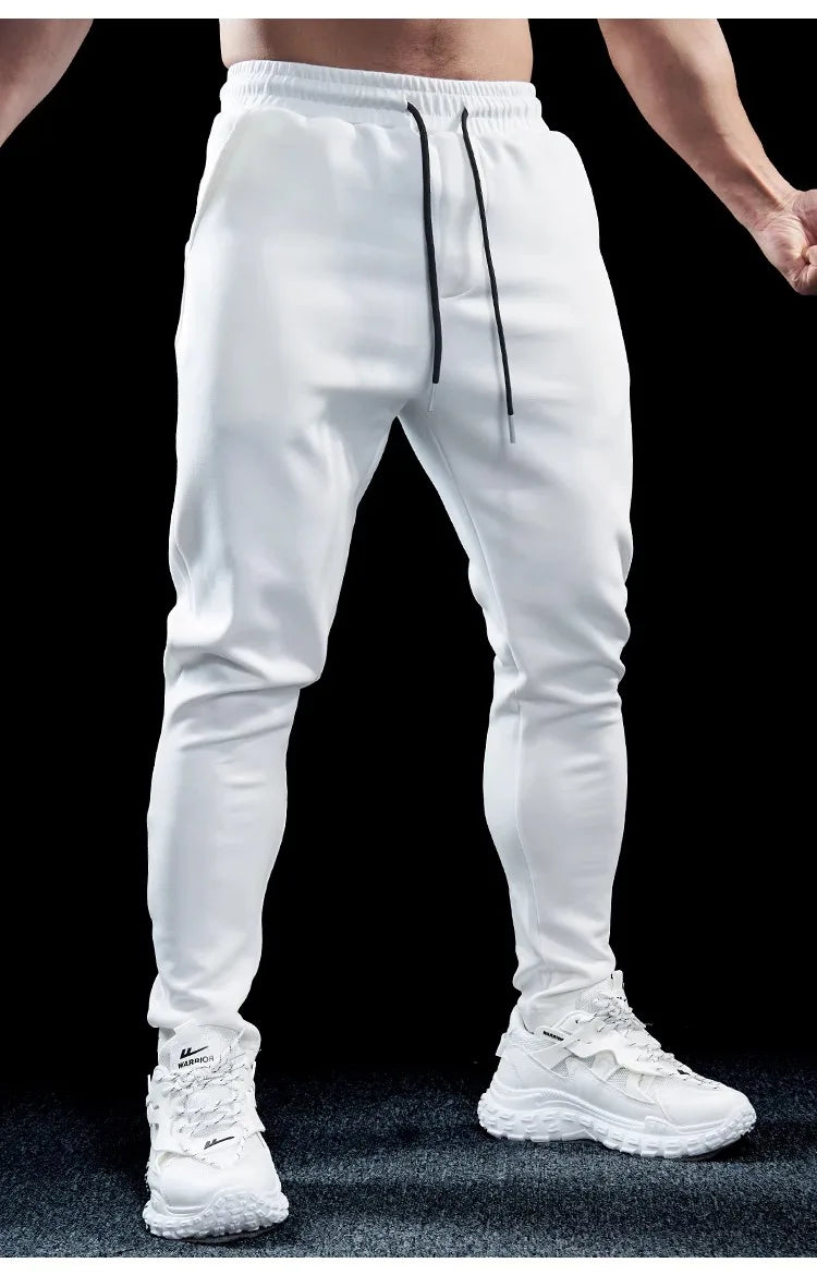 Men's Sports Gym Fitness Casual Slim Stretch Running Pants Tops Men's Quick-drying Breathable Training Pants Autumn Winter