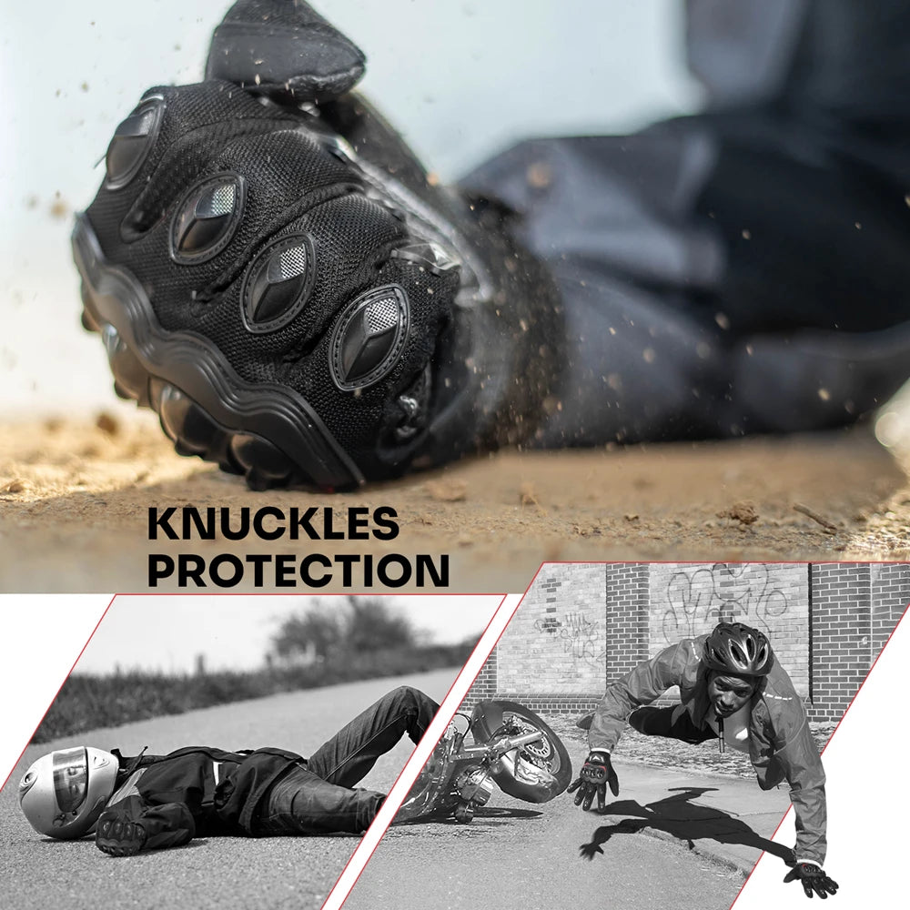 KEMIMOTO Summer Motorcycle Gloves CE Knuckle Protective  Touchscreen Motorbike Riding Gloves Tactical Gloves For Motocross UTV