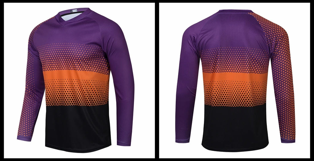 Black Dirt Bike Jersey Kids Motocross Jersey Youth Off Road Motorcycle Shirt Boys DH BMX mtb Jersey Long Sleeve Cycling Jersey