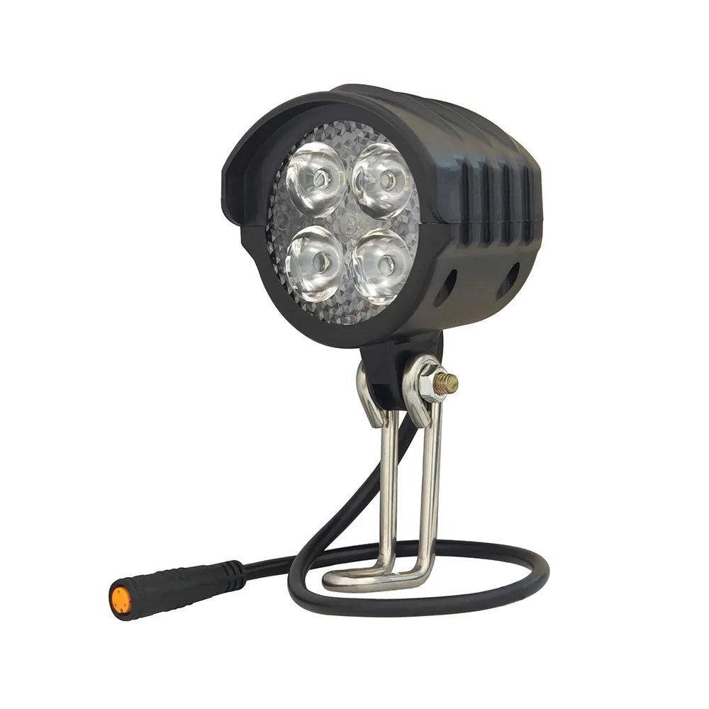 Ebike LED Light Electric Bike Headlight Kit Front Rear Lamp with Horn 36V 48V Mountain Bike Accessories Bicycle Lights