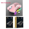 BM600 Wireless Mouse USB 2.4G Wireless RGB Optical Cellular Gaming Mouse Ergonomic Optical Honeycomb Office Wireless Mouse