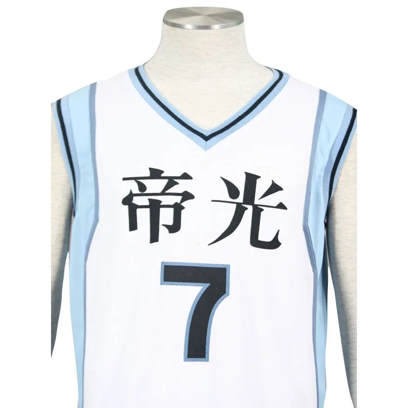 Kuroko no Basuke Teiko School #7 Midorima Shintaro Basketball Jersey Anime School Costume