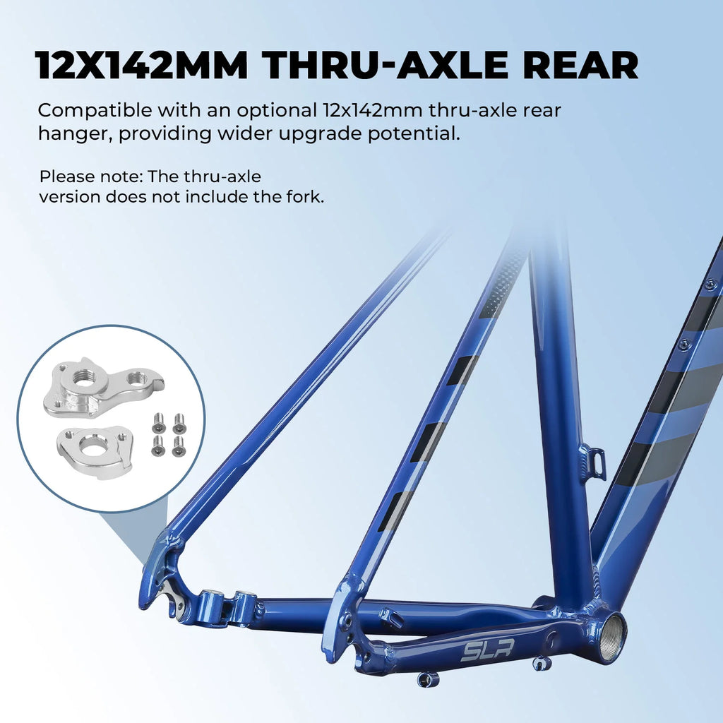 BOLANY Road Bike Frame Internal Cable Routing Disc Brake Compatible 10x135mm Quick Release Aluminum Alloy Road Bicycle Frame